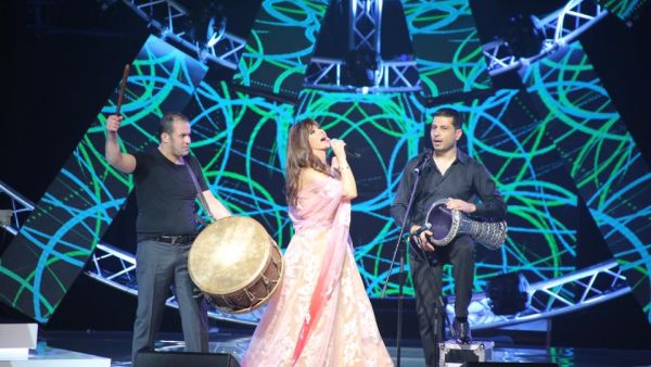 Najwa Karam performing at the #FebrayerKuwait Festival. (Image: Facebook)