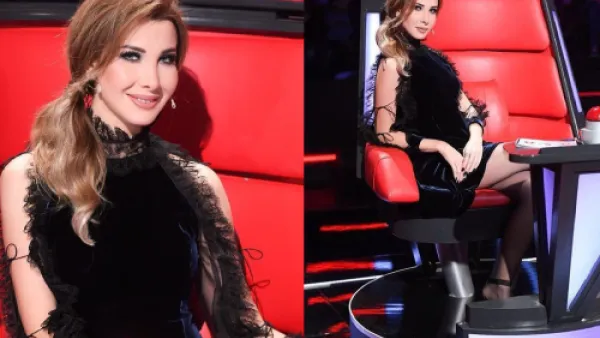 تسريحة نانسي عجرم بدت تتناسب مع أجواء البرنامج الطفولية

