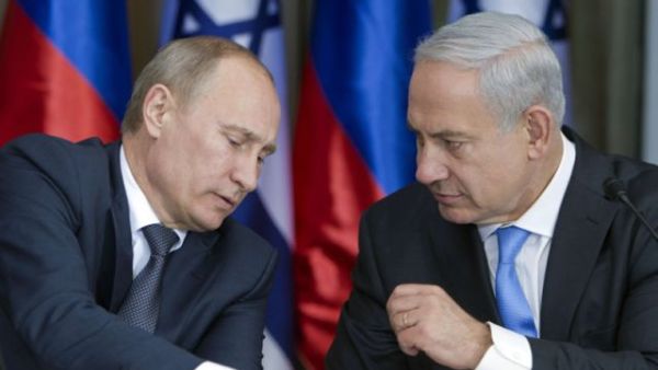 Russian President Vladimir Putin (right) meets with Israeli Prime Minister Benjamin Netanyahu at the Novo-Ogaryovo residence, outside Moscow, on September 21, 2015. (AFP/File) Russian President Vladimir Putin (right) meets with Israeli Prime Minister Benjamin Netanyahu at the Novo-Ogaryovo residence, outside Moscow, on September 21, 2015. (AFP/File)