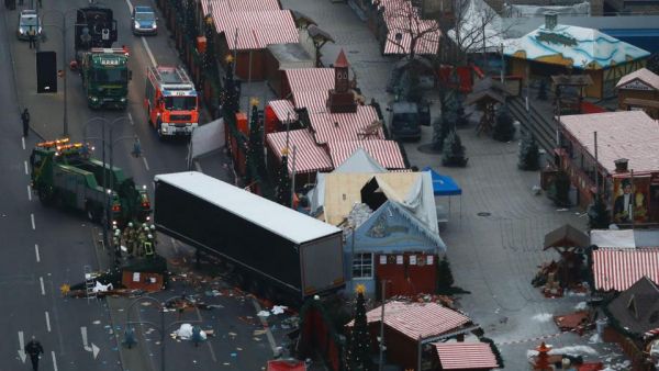 On Dec. 19, 2016, Tunisian citizen Anis Amri hijacked a semi truck and killed Polish driver Lukasz Robert Urban before driving into a Christmas market at Berlin's Breitscheidplatz (AFP)