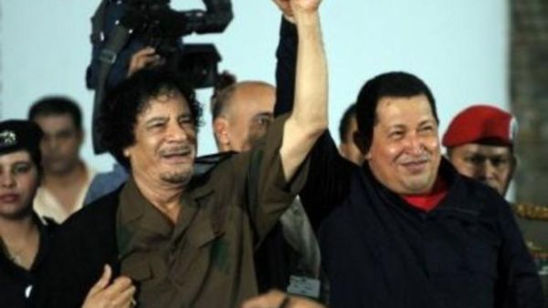 الرئيسين الفنزويلي والليبي/ أرشيفية