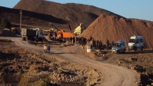 المنجم اصبح مهجورا بعد مواجهات بين الجيش الكونغولي والميليشيا