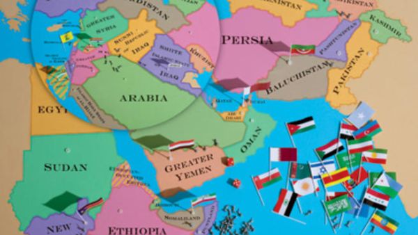خريطة وضعتها دوائر إستخباراتية غربية تظهر الشرق الأوسط الجديد