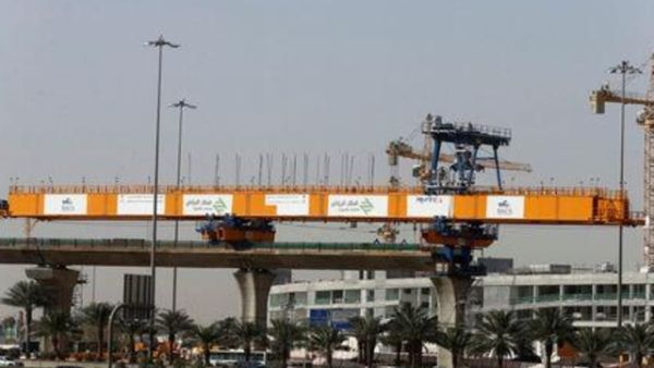 موقع إنشاء بمشروع مترو الرياض
