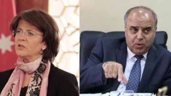 الوزيران الدكتور عزمي محافظة ولينا عناب