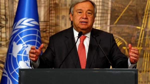 الأمين العام للأمم المتحدة أنطونيو غوتيريش