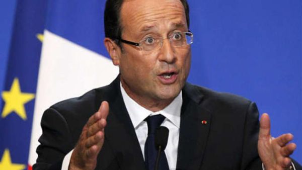  الرئيس الفرنسي فرانسوا هولاند