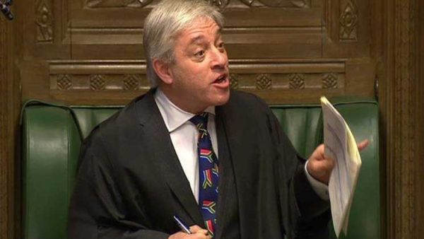 جون بيركاو الرئيس المحافظ لمجلس العموم البريطاني