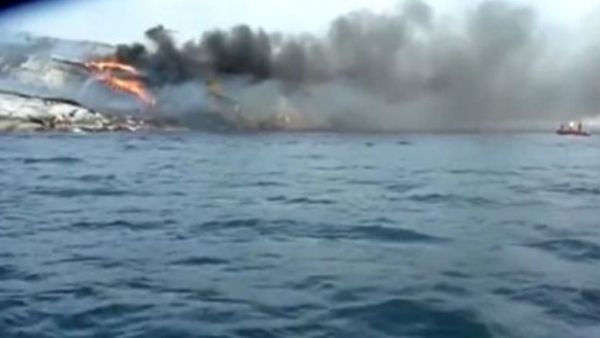 تحطم طائرة هليكوبتر كانت تنقل ركابا من منصة نفطية نرويجية في بحر الشمال 