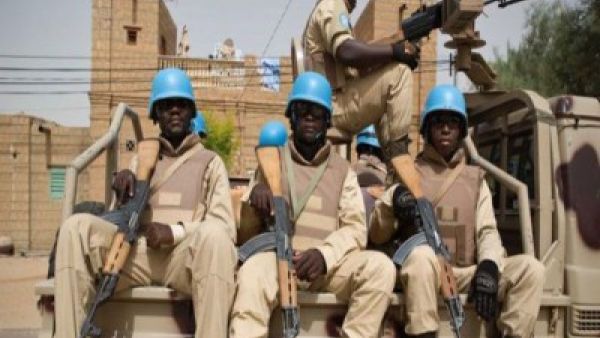 عناصر من بعثة الامم المتحدة لحفظ السلام في مالي