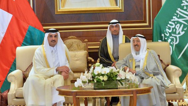 أمير الكويت وأمير قطر