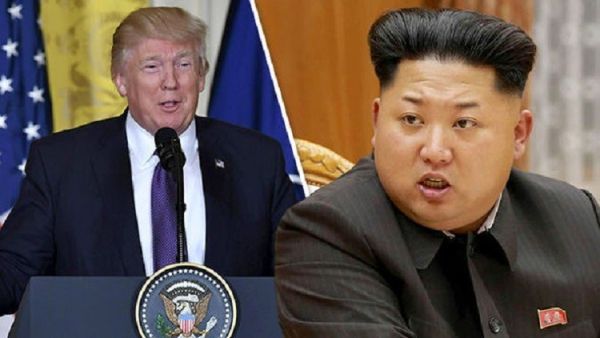 رئيس كوريا الشمالية كم جونغ أون والرئيس الأمريكي دونالد ترامب