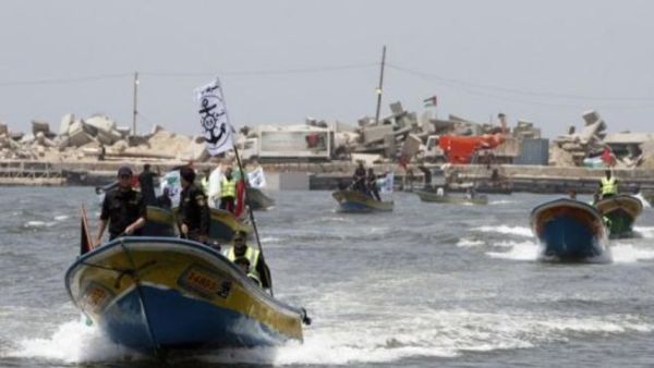 تدريبات لعناصر امن من حكومة حماس استعدادا لوصول اسطول الحرية