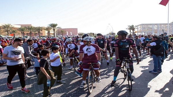 مقتطفات من فعالية اليوم الرياضي للدولة في مؤسسة قطر العام الماضي.