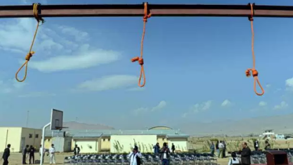 Nooses hang at Pul-e-Charkhi prison, on the outskirts of Kabul on Oct. 8, 2014. (AFP/File)
