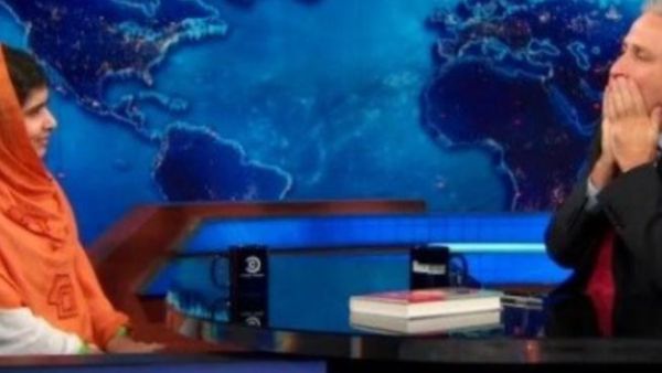 Stewart is known for his hard-hitting humor on political issues yet Malala has silenced him. [huffpost]
