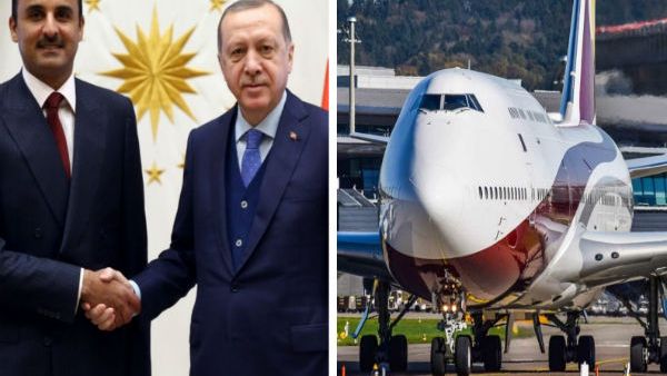 أمير قطر برفقة أوردوغان
