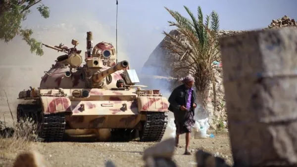 Popular resistance tank in Taiz, Yemen. (AFP/ File Photo)