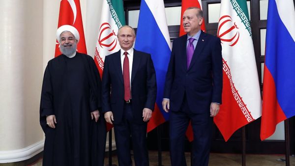 قمة ثلاثية محتملة بين بوتين وأردوغان وروحاني في أبريل
