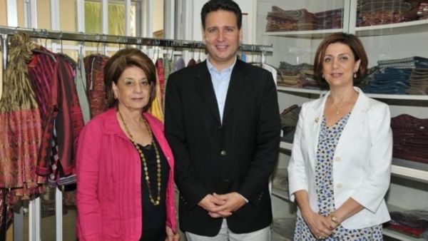 Dr Karim El Solh, CEO of Gulf Capital with Mrs Leila Kaawar Ghareeb, President of “Inaash", and Mrs Leila Bissat of Inaash