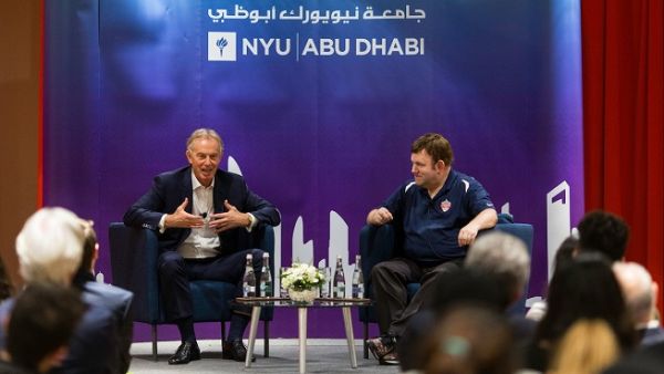 Former British Prime Minister Tony Blair spoke this week with NYU Abu Dhabi students.