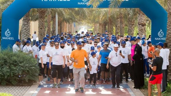 Nakheel joins the Dubai Fitness Challenge announced by Sheikh Hamdan earlier last week. 