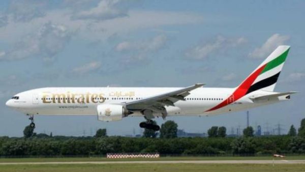 Emirates B77 inflight