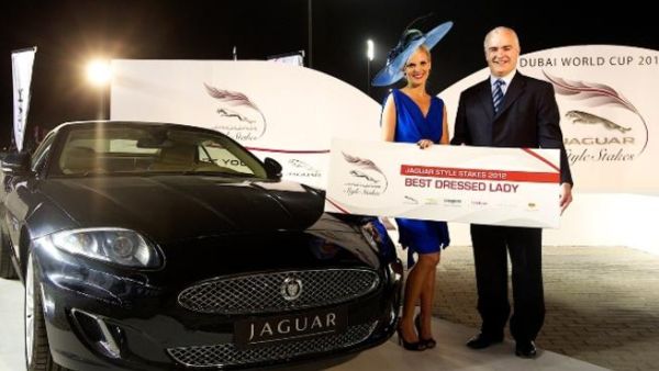 2012 JSS Best Dressed Lady and Des Thurlby Global HR Director JLR