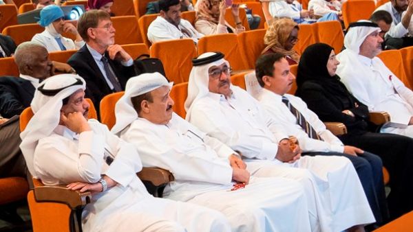 Dr. Hanan Mohamed Al Kuwari, the Minister of Public Health, along with Dr. Abdulla Al Ansari, HMC’s Acting Chief Medical Officer and other members of HMC’s leadership team, attend the opening ceremony of the 5th Qatar Colorectal Conference. Dr. Hanan Mohamed Al Kuwari, the Minister of Public Health, along with Dr. Abdulla Al Ansari, HMC’s Acting Chief Medical Officer and other members of HMC’s leadership team, attend the opening ceremony of the 5th Qatar Colorectal Conference.