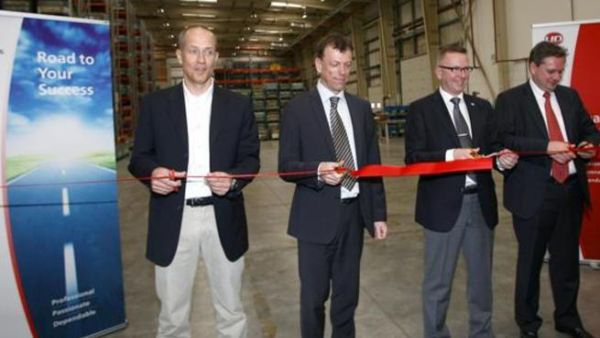 During the ribbon cutting During the ribbon cutting