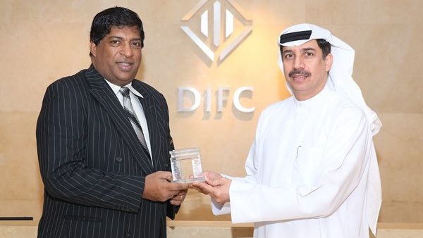 HE Essa Kazim Governer of DIFC with the Honourable Ravi Karunanayake Sri Lankan Finance Minister