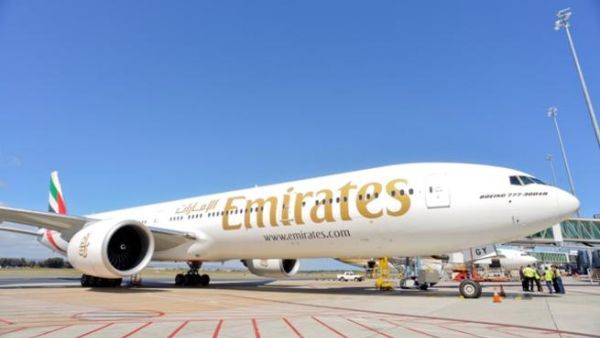 Emirates’ non-stop service between Dubai and Adelaide is operated by a Boeing 777-300ER