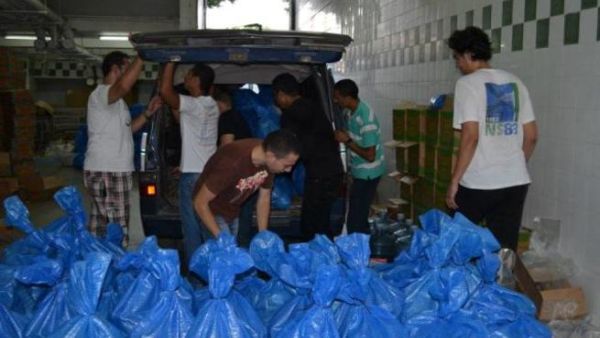 During the community service