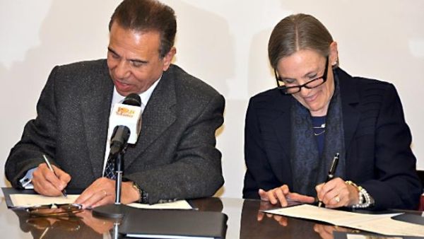 During the signing During the signing
