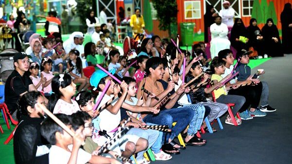 At Modhesh World, the performance is turned into an interactive show aimed at introducing children to basic notes of drumming and teaching them traditional dance steps which are in sync with the beats.