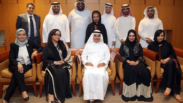 AbdulAziz Al Ghurair with the new joiners