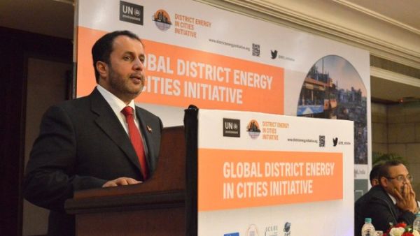 Ahmad Bin Shafar, CEO of Empower, speaking at the 'District Energy in Cities' initiative held in India.