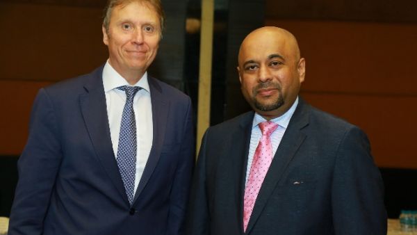 Andrew Ward, VP of Marketing and Customer Experience with Rohit Ramachandran, Jazeera Airways CEO Andrew Ward, VP of Marketing and Customer Experience with Rohit Ramachandran, Jazeera Airways CEO