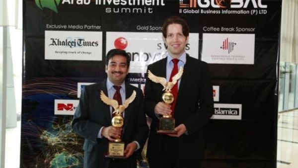 Emirates NBD receiving Arab Achievement Awards 2012