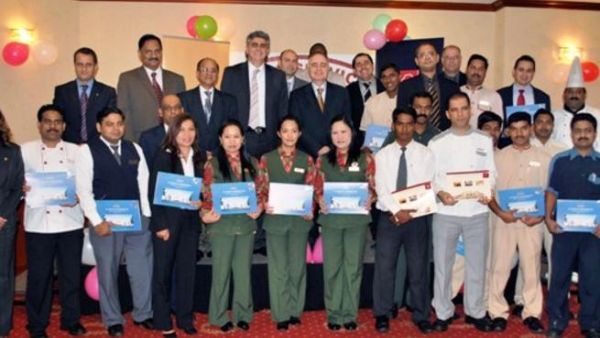 During the honoring ceremony During the honoring ceremony