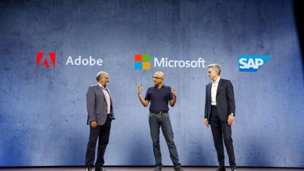 Satya Nadella, CEO of Microsoft During Ignite 2018