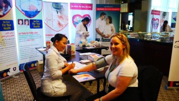 CSH conducting health check at the event