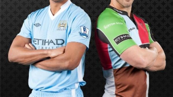 Vincent Kompany, Manchester City FC and Chris Robshaw, Harlequins
