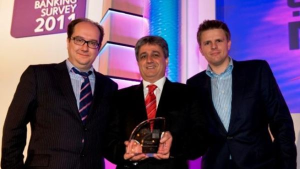 Malek Khalife receives the award from Euromoney