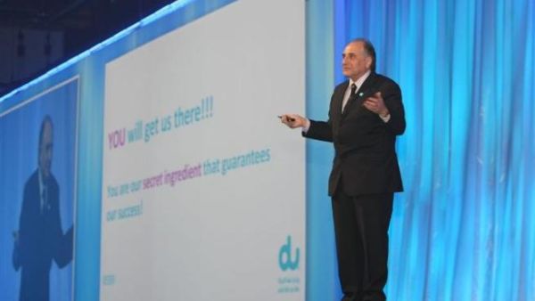 Osman Sultan, CEO, du, during the celebration Osman Sultan, CEO, du, during the celebration
