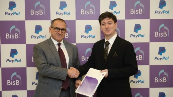 Hassan Jarrar, BisB CEO, and Efi Dahan, PayPal General Manager in Russia, Middle East and Africa. Hassan Jarrar, BisB CEO, and Efi Dahan, PayPal General Manager in Russia, Middle East and Africa.