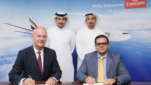 2.	تيري أنتينوري، ويزن الخضيري يوقعان مذكرة التفاهم بين طيران الإمارات وهيئة تنشيط السياحة الأردنية بحضور الشيخ ماجد المعلا وعادل الغيث