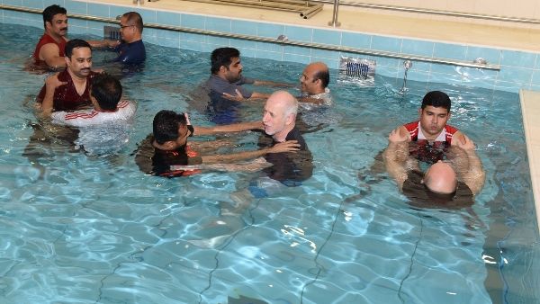 Course participants during the training session