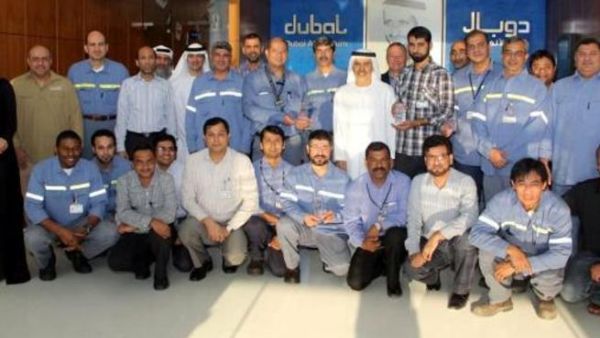 DUBAL senior management along with the awards winners