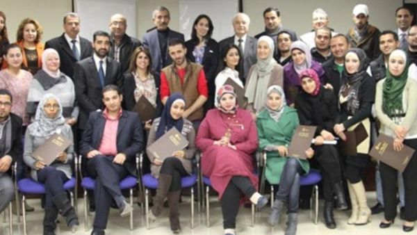 Dr. Abu-Ghazaleh and Al-Rawashdeh, MP presented graduates with certificates